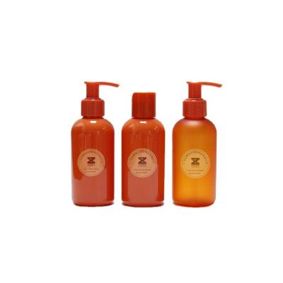 China Skin Care Cosmetic Packaging Set Colorful Empty Lotion Bottles PET Bottles Multiple Colors for sale