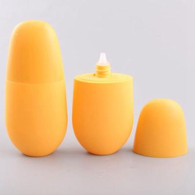 China Cosmetic Fruit Shape Squeeze Empty Hand Cream Packaging Sunscreen Bottle for sale