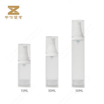 China Airless cosmetic emulsion bottle pp 15/30/50ml empty plastic bottles lotion pump bottle for sale