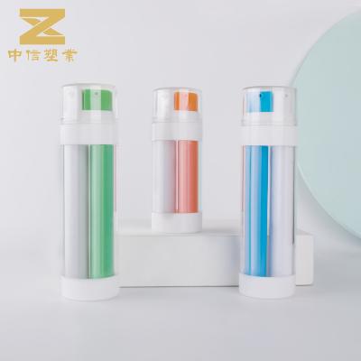 中国 PET 30/50ml Double Tube Cosmetic Essence Bottle Acrylic Skin Care Packaging 販売のため