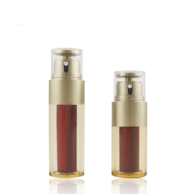 中国 30ml Cosmetic Luxury Custom Serum Pump Bottle Double Tube Skin Care Packaging For Face Essential Oil 販売のため