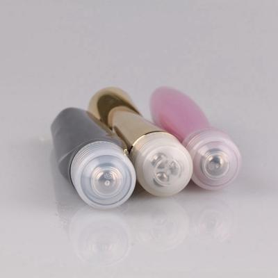 中国 Gold Plating PETG Cosmetic Skin Care 18ml Custom Plastic Small Roll On Bottle For Eye Cream 販売のため