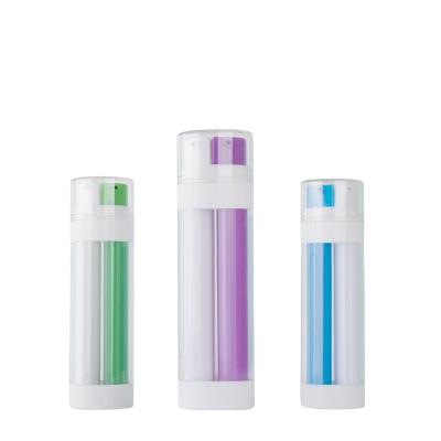 中国 2021 hot sale popular 30ml 50ml double tube acrylic essence bottle for cosmetic packaging 販売のため