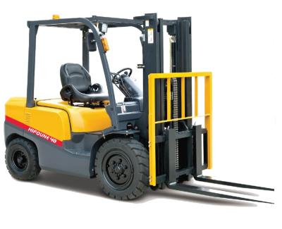 China 4 Ton Diesel Forklift Truck Manual HIFOUNE Forklift Truck  2820mm*1300mm*2140mm for sale