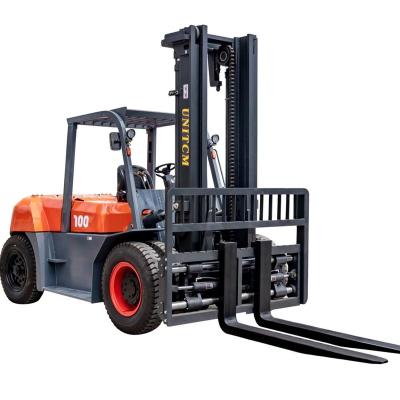 中国 UNITCM 	Diesel Powered Forklift Brand 10 Ton Diesel Forklift 4255mm*2245mm*2850mm 販売のため