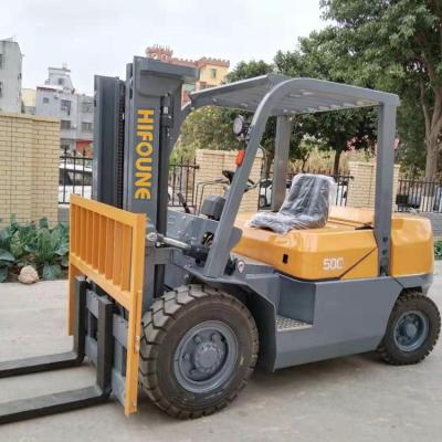 China Hifoune FD50T Diesel Powered Forklift 5 Ton Diesel Forklift  4300mm*1490mm*2255mm for sale