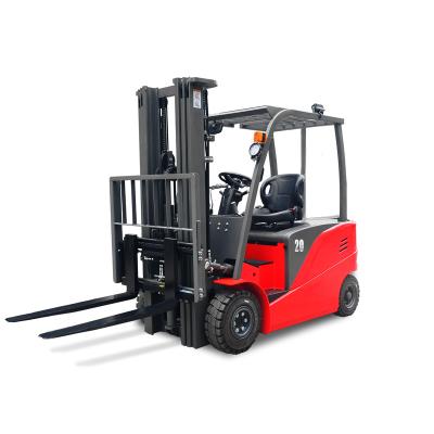 China 4 Wheel Battery Electric Forklift Truck Power Lifting Electric Forklift Machine for sale