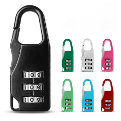 China Newest Modern Minimalist Mini Suitcase Luggage Security 3 Digit Combination Padlock for sale