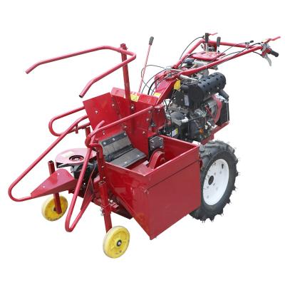 China Hand Pushed Small Maize Maize Harvester Household Automatic Single-row Corn Harvester Directly Connected Multifunctional Straw Crusher for sale