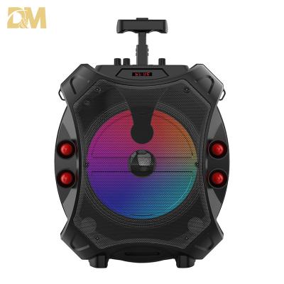 China Digita wholesale price dolby portable speaker with lights subwoofer 12 inch with microphone for party for sale