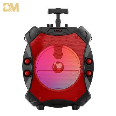 China Factory Price China Digita Portable 12 Inch Portable Speaker Dolby Subwoofer Speaker With Microphone Trolley Loudspeaker For Party for sale