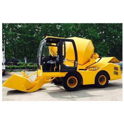 China Construction Projects 4CBM 3CBM 400L 350L 300L Automatic Mobile Concrete Mixer With Pump For Medium Construction Projects for sale