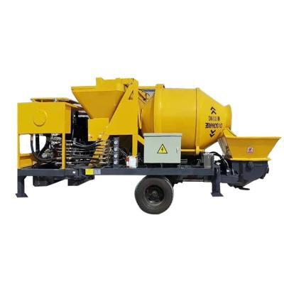 China Construction Material Shops 40m3/h Concrete Pump Truck Mini Mobile Concrete Mixer With Diesel Pump Machine for sale