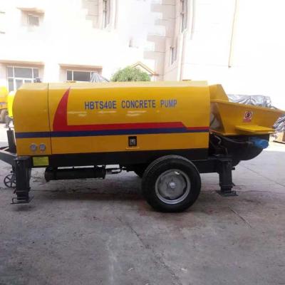 China Hot Selling Construction Engineering Concrete Pump Small Portable Diesel Trailer With Mixer for sale