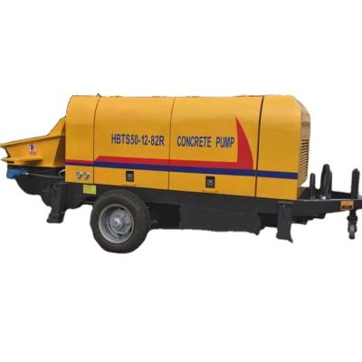 China Easy operation high quality electric trailer mounted concrete pump mixer price from South Africa for sale for sale