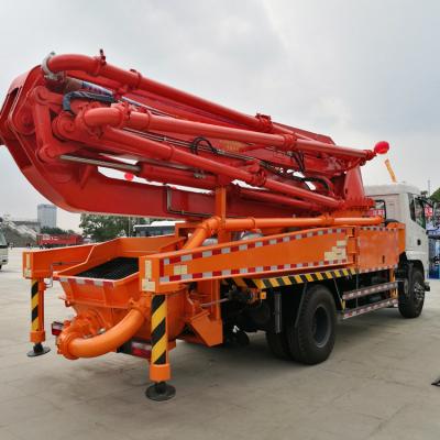 China Cement Mixer Truck Machinery Plant Mobile Concrete Boom Pump Diesel Pumping Concrete Mixing Pumps for sale