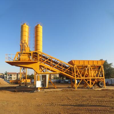 China Construction Projects China Manufacturer Mobile Concrete Mixing Plant yhzs35 ready mix concrete batching plant for sale for sale