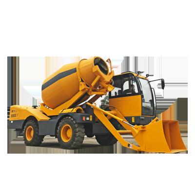 China Hotels Mobile Self Loading Mobile Concrete Mixer With Pump For Sale for sale