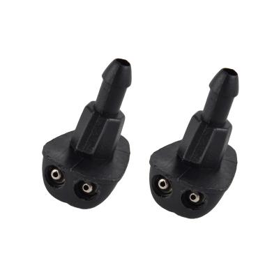 China High Efficiency Windshield Washer Nozzle Parts 2pcs Car Windshield Wiper Water Spray Nozzle for sale