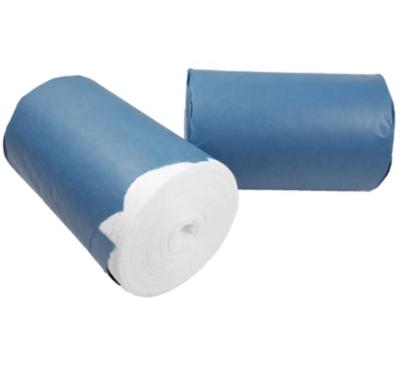 China With or without X-ray yarn detectable 100% cotton absorbent 19x15mesh medical surgical hydrophilic bleached bleached, 24x20,30x20mesh, 2 ply 4 ply gauze roll for sale