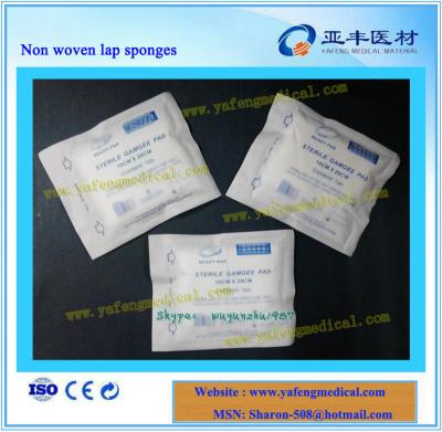 China Sterile or non-sterile. Soluble Hemostatic Absorbent Sterile Nonwoven Laparotomy Sponges for sale