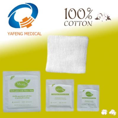 China With or without x-ray detectable 100% thread cotton square gauze sponges/pads/swabs (stare/gaza/garza/gasa) for sale