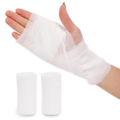 China Customized sizes accepted. Wrap Cotton Gauze Absorbent Medical Surgical Bandage for sale