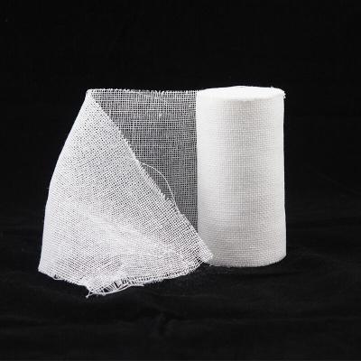 China Customized sizes acdepted. 100% cotton gauze bandages 10cmx5m for sale