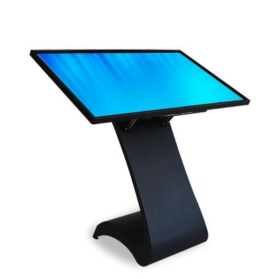 China 43 Inch Indoor Horizontal Capacitive Visual Interactive Floor Stand Touch LCD Display Digital Sign Display Screen for sale