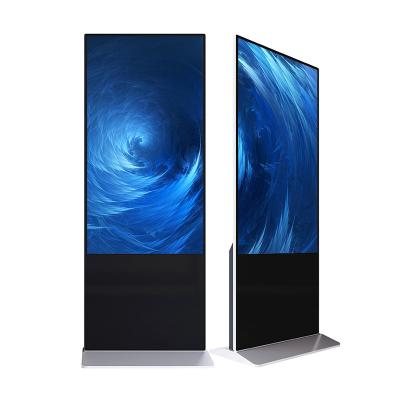 China 50 Inch Indoor Vertical Capacitive Touch LCD Screen , Picture And Video Interactive Floor Standing Digital Signage Display Screen for sale