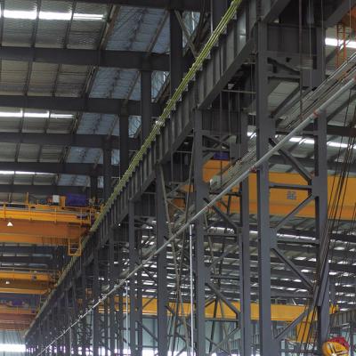 China Prefab Steel Workshop Large-Span Space Steel Structure Truss Football Stadium for sale