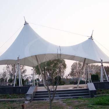 China Easy Assemble Luxury Tennis Court Cloth PTFE PVDF Membrane Tensile Structure for sale