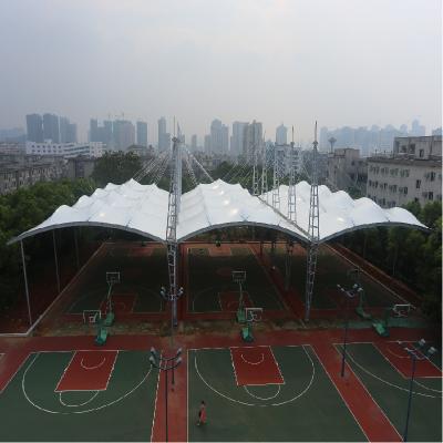 China Modern Guangzhou PVDF Membrane Structure Waterproof Tent Fabric Event Tensile Tent for sale