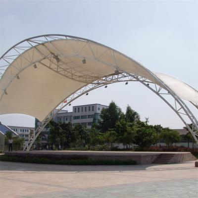 China Road Toll Station EUROPE Steel Frame Covered PVDF PVC Fabric Membrane Structure Shade Tension Roof for sale