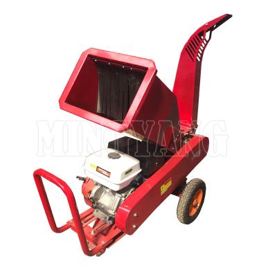 China Factory Home Small Using Movable Wood Type Crusher Branch Garden Shredder Gasoline Chipper for sale