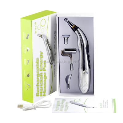 China Best Acupuncture Massager Therapy Body Pain Relief USB Energy Meridian Pen Electric Pulse 5 Heads for sale