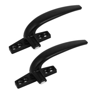 China Modern Factory direct sales Aluminum Alloy Casement Window Locking Handle Grip Right Hand Black for home apartment hotel for sale