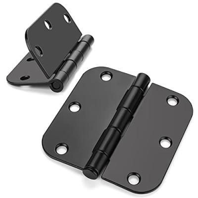 China Smoothly Factory direct sell Black Door Hinges for Doors 3 1/2 Interior Matte Black Hinges for Doors for sale