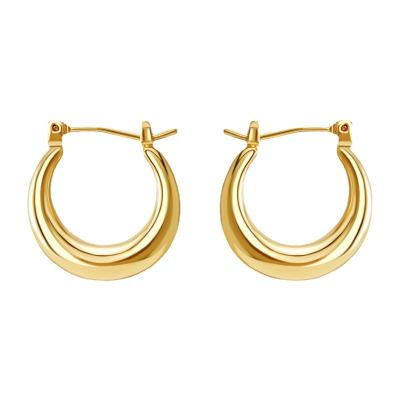 China Wholesale Custom Women Jewelry 14K Gold Silver Cheap Earrings High Quality TRENDY for sale