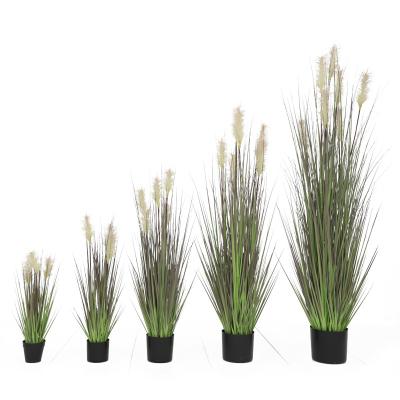 China Custom Made Decoration Spring PVC Green Grass Handmade PVC Onion Green Artificial Grass for sale