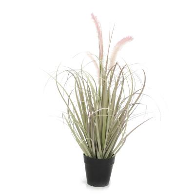 China Garden.hotel. Restaurant House Ect. Decoration Plant Direct Fake Onion Plants With Pot Life Like Reed Plant Artificial Plastic Onion Grass for sale