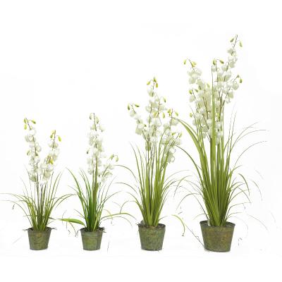 China High Quality Hotel Decoration PVC Longstar Garden Dog Tail Desert Plants Large Plastic Artificial Onion Grass Potting for sale