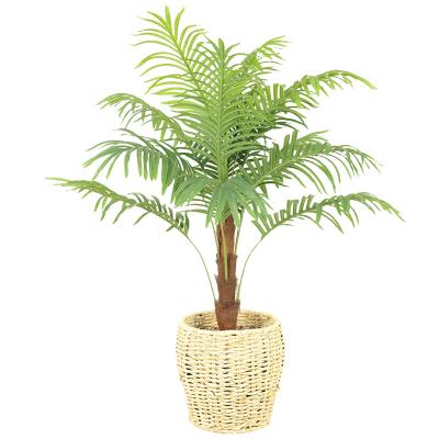 China Realistic Home Outdoor Plastic Artificial Artificial Palm Plant Decor Garden Plants for sale