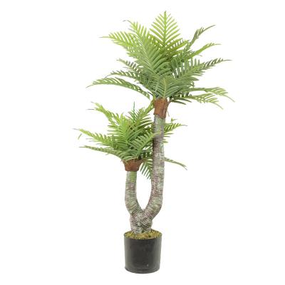 China Wholesale Realistic Artificial Palm Trees Plants Bonsai Tree Home Decor Home Decor Bonsai Tree for sale