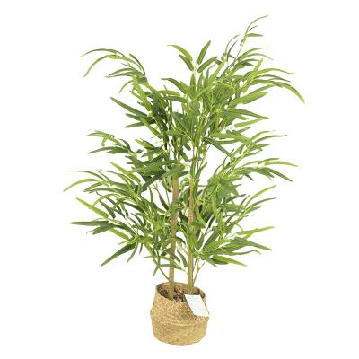 China Artificial Plant Office Decoration Faux Potted Green Artificial Bamboo Indoor Outdoor Home Decorative Tree Plant for sale