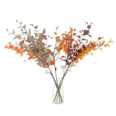 China Wholesale Indoor Home Office Faux Plastic Artificial Plant Decor Maple Leaf Colorful Maple Leaves Branches on Sale for sale