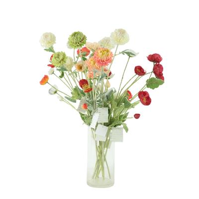 China Popular Artificial PVC Rose Wholesale Artificial Flower for Wedding Decoration Artificial Flowers for sale