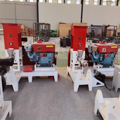 China Factory LM60 100~150kg/h diesel engine fish feed processing machine for sale pet food making machine for sale