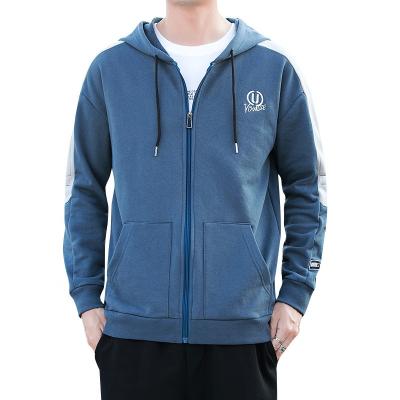 China 2021 New Style Midweight Men's Breathable Hooded Sweatshirt With Zipper Closure for sale