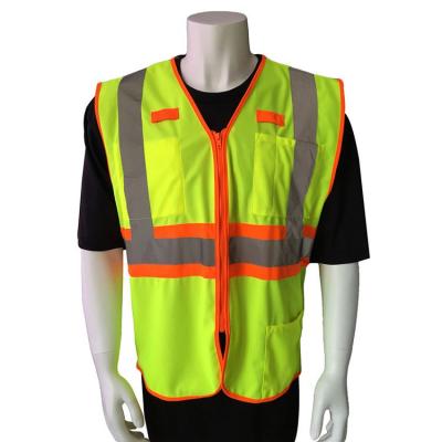 China High Visibility Anti-Pilling Reflective Knitted Vest Safety Vest for sale